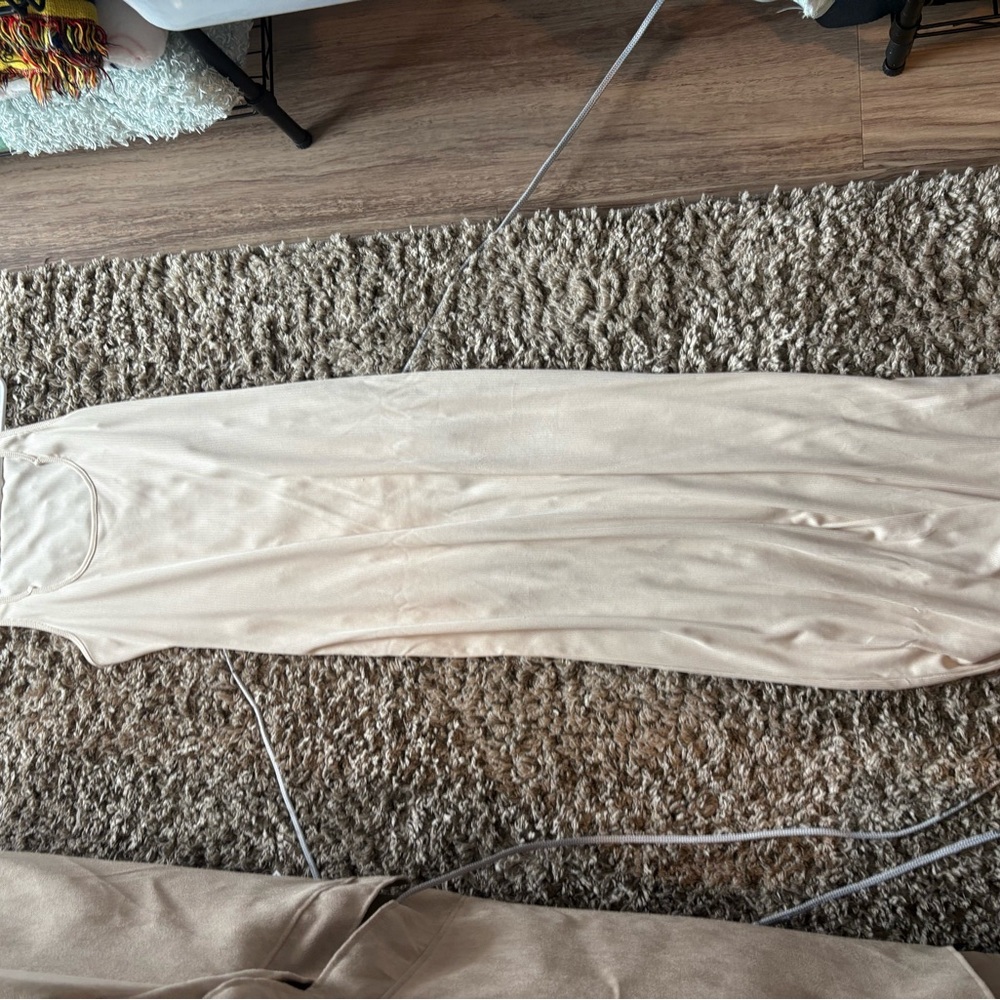 Elegant Cream Maxi Dress